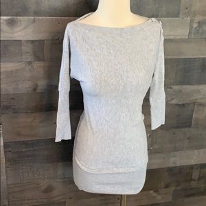 Cute Long Gray Lucci Sweater